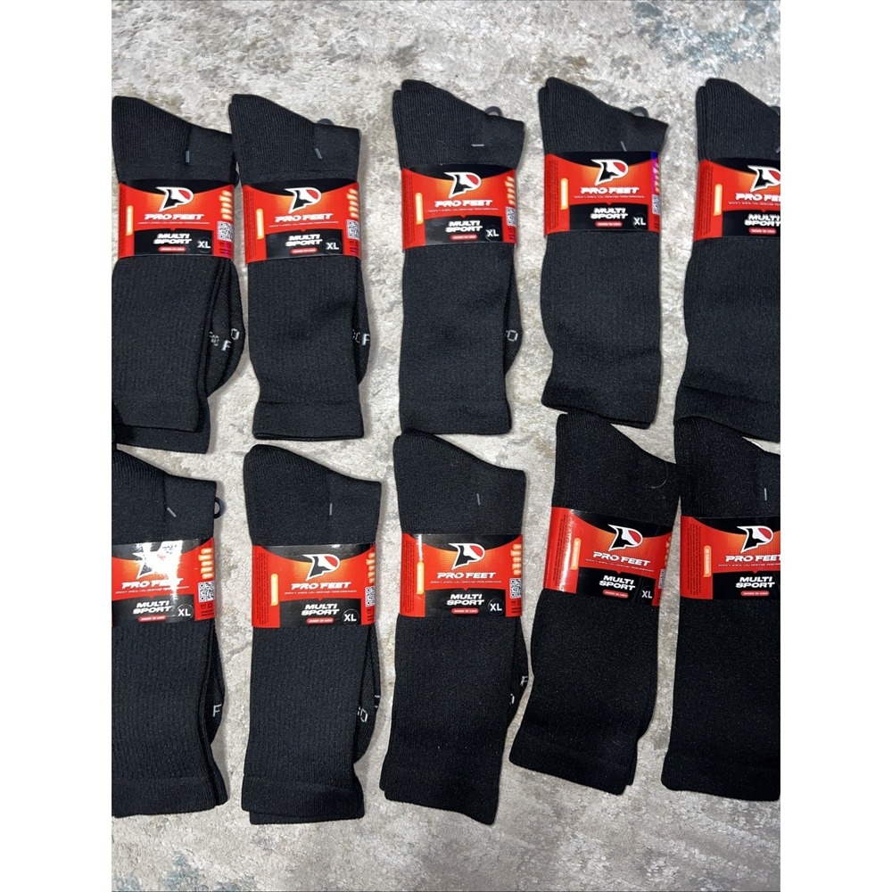 ProFeet Multi Sport Maximum Performance Over The Calf Socks Black Size 13-16 XL